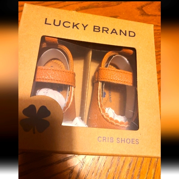 Lucky Brand Other - 🆕️Lucky brand baby girl crib shoes New